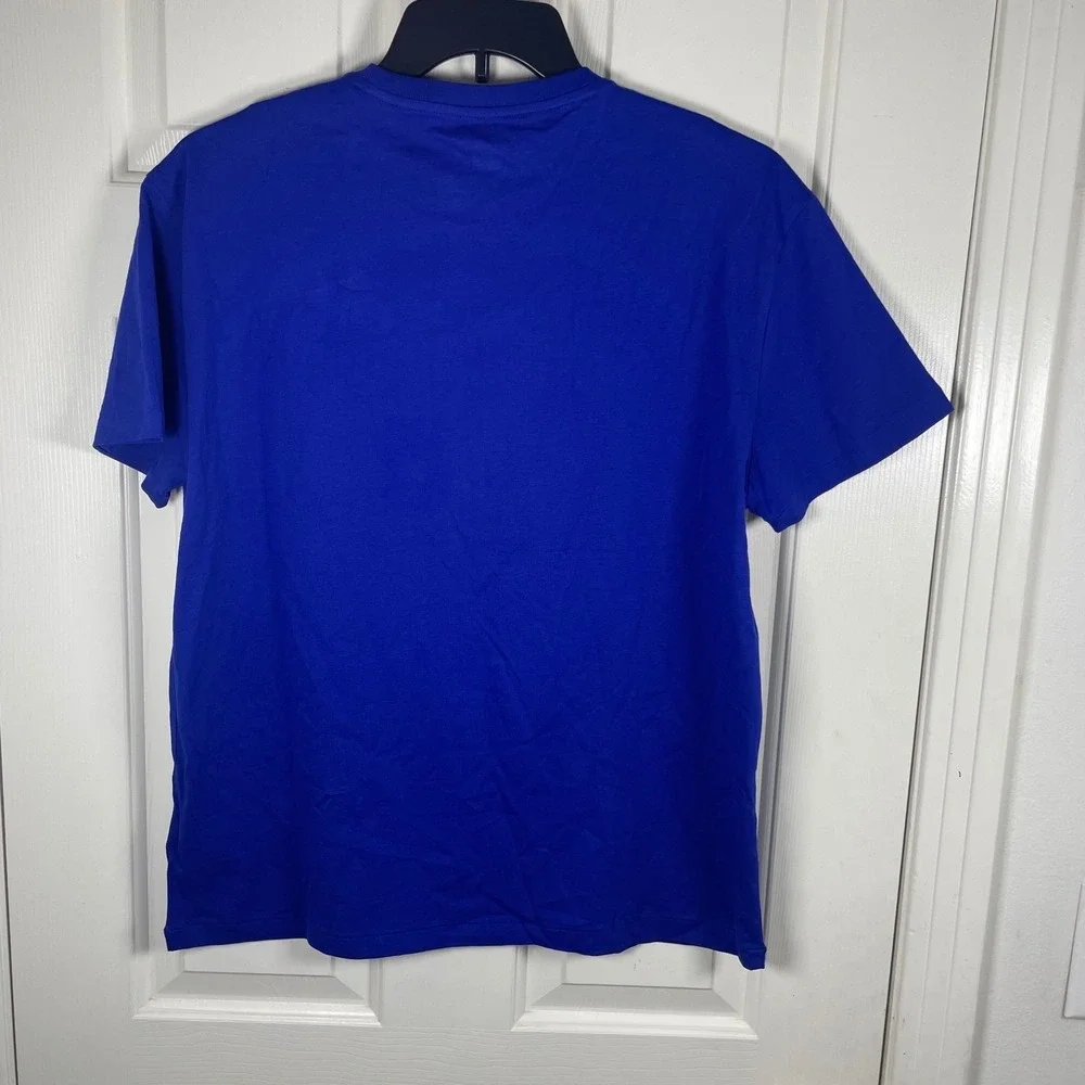 Polo Ralph Lauren Mens Classic Fit Blue Cotton Crew Neck T-Shirt Medium New